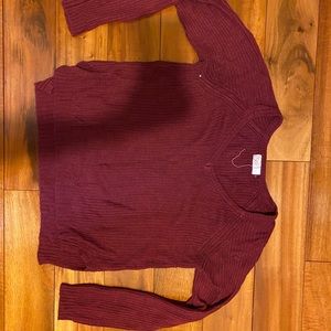 Burgundy sweater